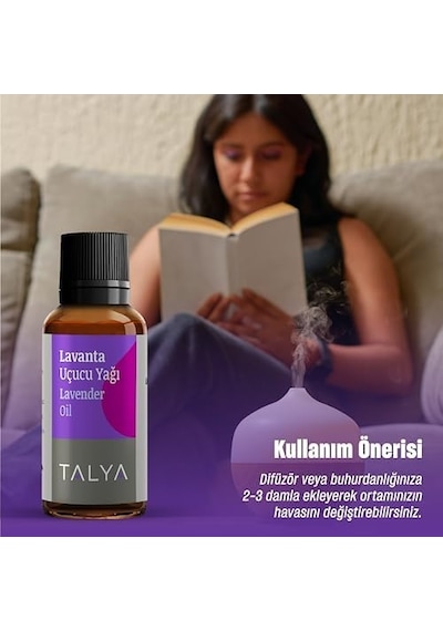 %100 Saf Lavanta Uçucu Yağı 10ml - Cilt Bakımı - Difüzör İçin Aromaterapi Yağı 0.75 LT - 2.5 LT - 12 KG