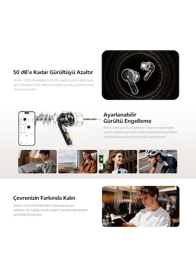 Qcy Melobuds N20 Bluetooth 6.0 Kulakiçi Kulaklık