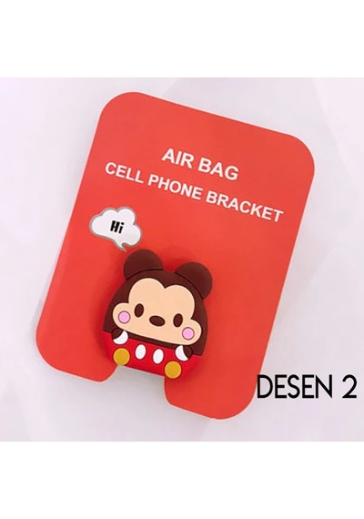 Ally 3d Sevimli Hayvanlar Pop Stand Telefon Tutucu- 5775 Mavi