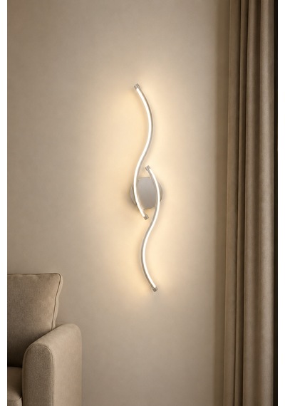 Pera Modern Led Duvar Apliği Günışığı Gri