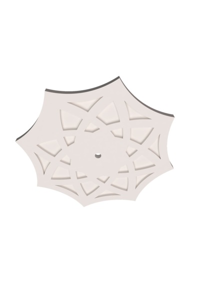 Motifpiyer Lamba Tavan Göbeği 11-8gen-egri-56cm-2 Adet