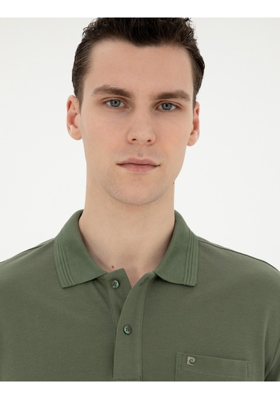 Pierre Cardin Erkek Haki Tişört Basic 50280753-vr027 Haki