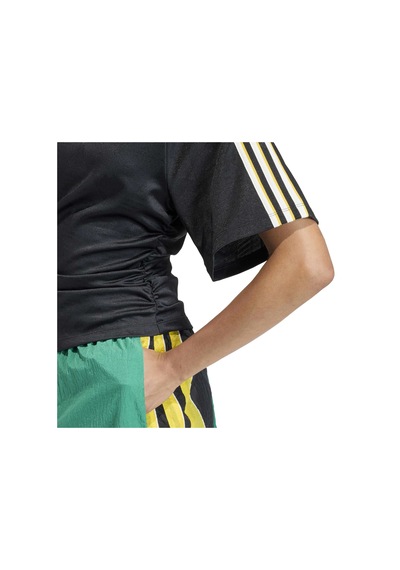 Adidas Black Rouched Foot J Siyah