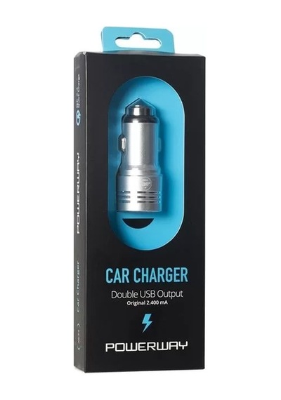 X-633 Çift Usb'li 3.1 Amper Metal Çakmaklık Araç Şarj