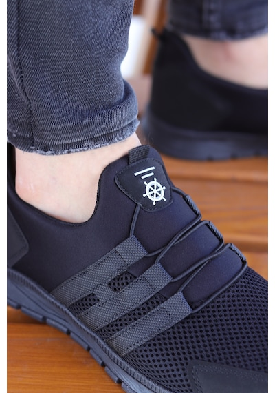 Vojo Huboss Rahat Taban Bağcıksız Erkek Spor Ayakkabı 267800001860 185 Black Black
