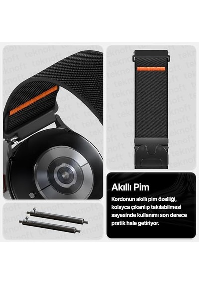 22mm İle Uyumlu Saatler İçin Steel Loop 46mm Yumuşak Kumaş Kordon Watch Gt6 Pro/gt6/gt5 Pro/gt5/gt4/watch 4 Pro/gt3/gt3 Pro/gt2/gt2 Pro