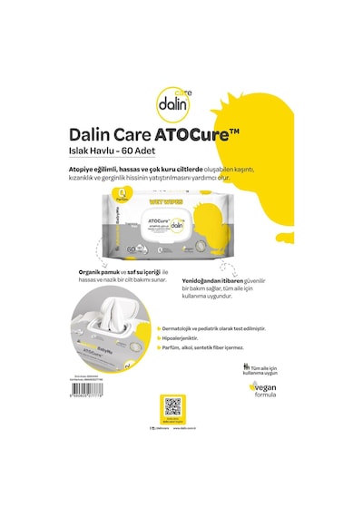 Dalin Atocure Islak Mendil 60'lı Tekli
