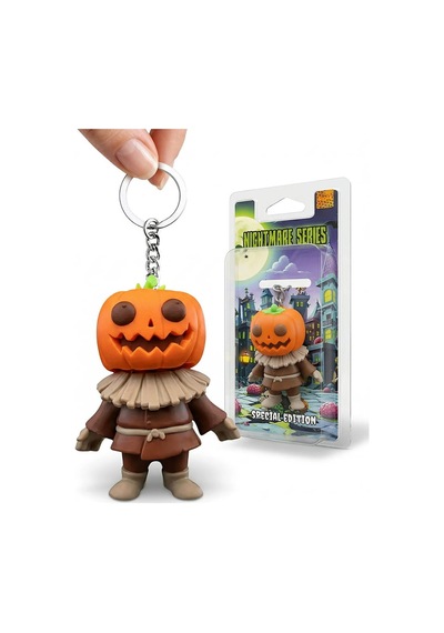 Balkabağı Figürü Anahtarlık, Hediyelik Halloween Çanta Aksesuarı Ve Hareketli Oyuncak Pumpz Turuncu