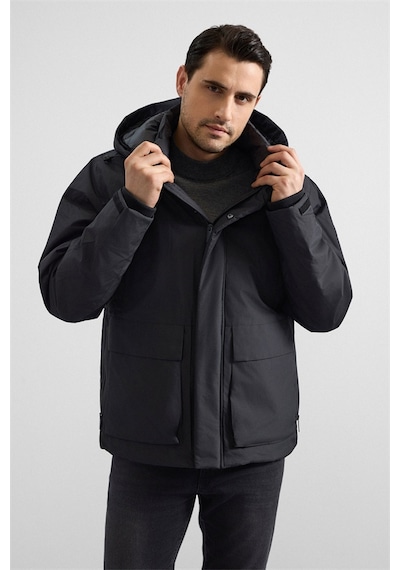 Süvari Siyah Slim Cepsiz Mont Mn2008700501-s09 Siyah