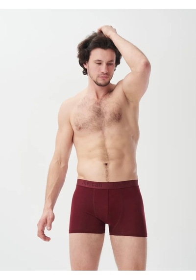 Mercan Renkli Modal Boxer 6'lı Bordo