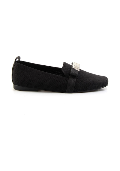 Bambi Siyah Nikel Kadın Loafer Ayakkabı K01327020382 Siyah