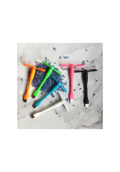Esnek Taşınabilir Mini Usb Vantilatör Fan Serinletici Laptop Powerbank Uyumlu Sessiz Güçlü Pervane Pembe