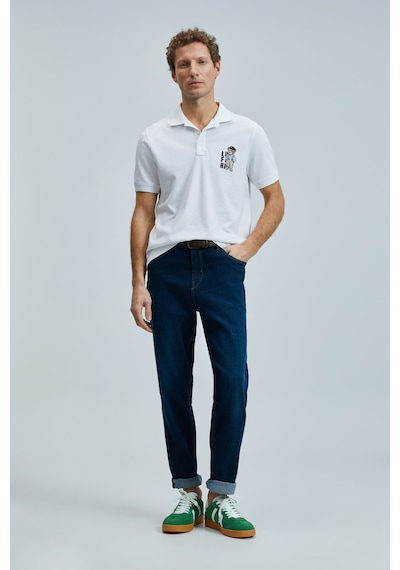 Lufian Best Smart Erkek Polo Tişört Beyaz Beyaz 111040220100500 Beyaz