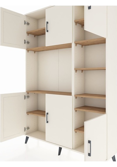Arges Dolap 10 Raflı 6 Kapaklı 132x30x195 Aytaşı-aytaşı/çam Aytaşı Arges Dolap 10 Raflı 6 Kapaklı 132x30x195 Aytaşı-aytaşı/çam Aytaşı