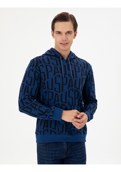 U.s. Polo Assn. Erkek İndigo Sweatshirt 50293445-vr028 İndigo