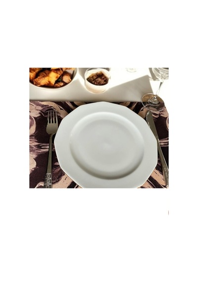 4lü Set Siyah Krem Keten Kumaş Dikdörtgen Amerikan Servis Tabak Altlık - Runner Supla 38x27 Cm Çok Renkli