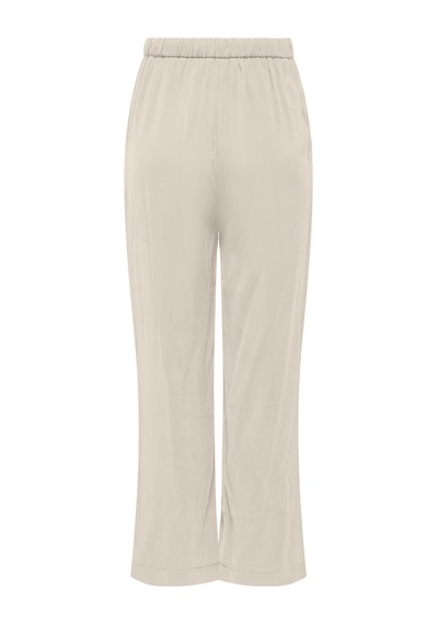Only Onlmadeli Regular Fit Yüksek Bel Bağlamalı Pantolon Bayan Pantolon 15371523 Taş