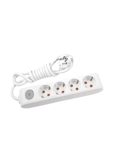 Viko 4 Lü 2 Mt Anahtarlı Multilet Priz 2 Metre