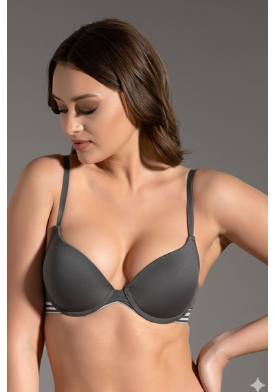 Newbra Penye Push-up Sütyen - Antrasit