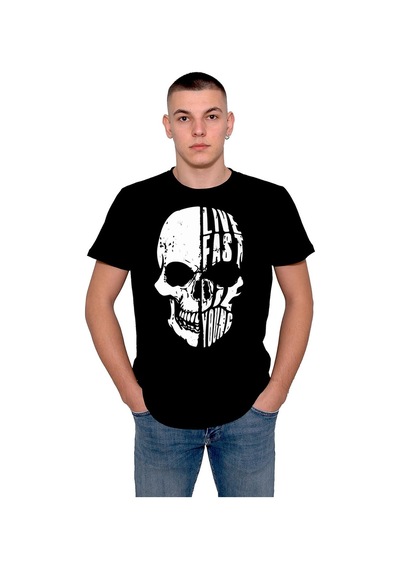Live Fast Die Young Hızlı Yaşa Erken Öl Tişört Unisex T-shirt 001