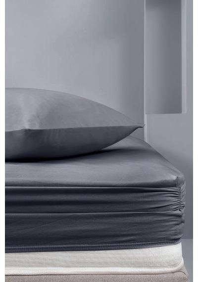 Tr Yataş Bedding Noah Lastikli Çarşaf 200x200 Cm - Antrasit Genel