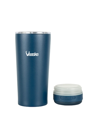 Vaeske 500 Ml Çelik Termos Bluetooth Hoparlör Mavi