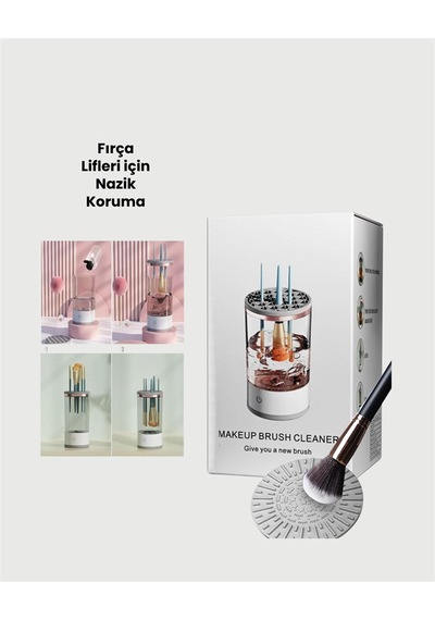 Tüm Makyaj Fırçalarıyla Uyumlu Derin Temizlik Makinesi - Lisinya