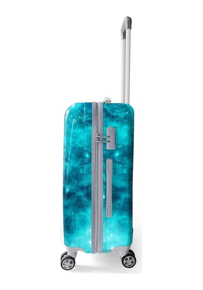 Coral High Renkli Desenli Pc Orta Boy Valiz 60cm 16832 Yeşil