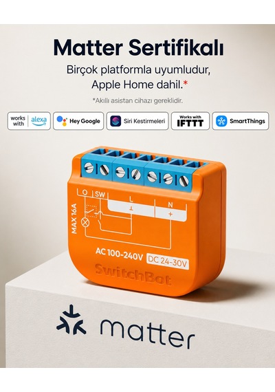 Akıllı Röle Anahtarı Tekli Enerji Ölçümlü