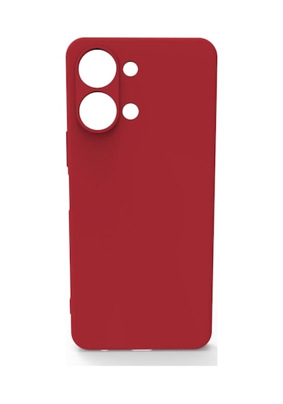 Vivo Y05 Kılıf Kamera Korumalı Silikon Rubber Arka Kapak Kırmızı