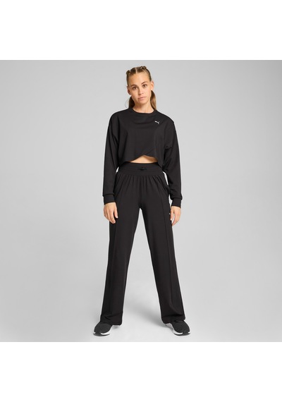 Puma Cloudspun Crossover Crew Kadın Siyah Sweatshirt525879