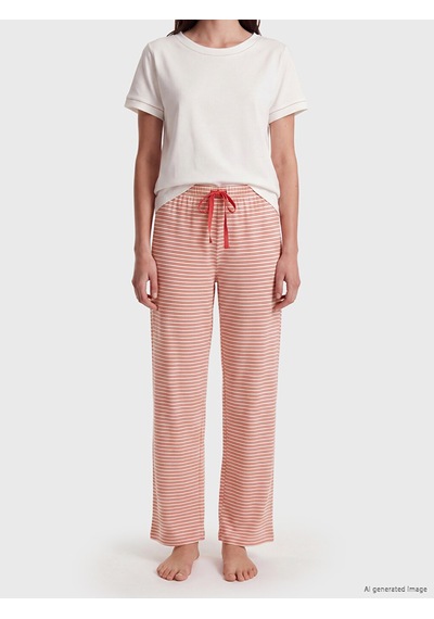 Lcw Dream Kırmızı Çizgili Kadın Pijama Alt