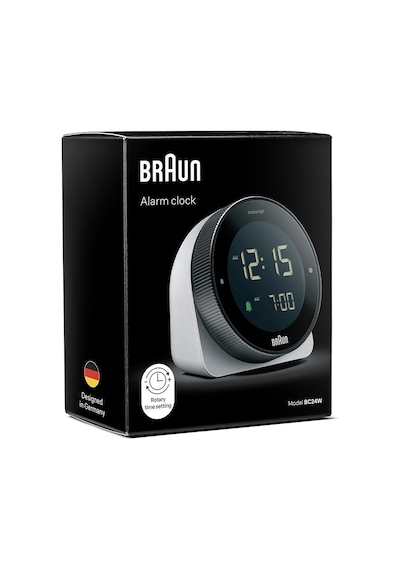 Braun Bc24w Beyaz Dokunmatik Ekranlı Dijital Alarmlı Masa Saati Brn.bc24w