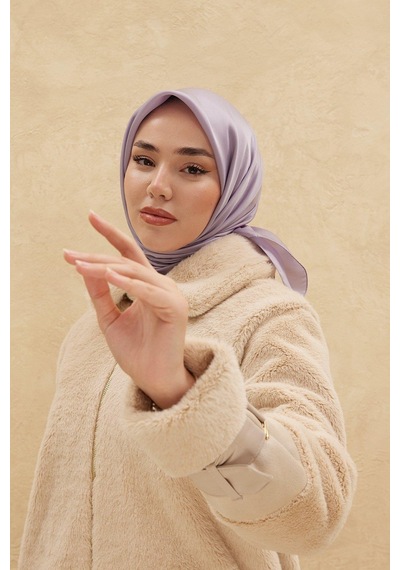 Silk Home Düz Shiny Eşarp - Lila - Lila