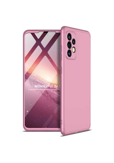 Samsung Uyumlu Galaxy A72 Kılıf Zore Ays Kapak Rose Gold
