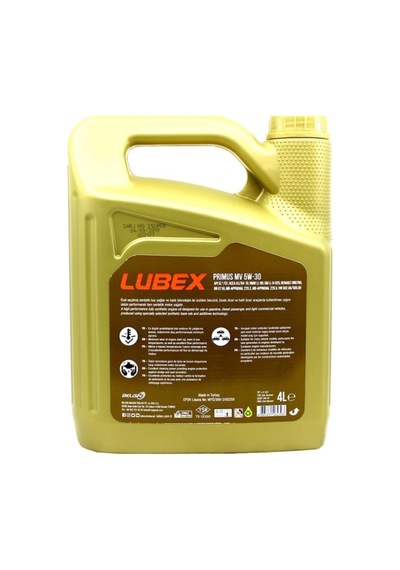 Primus Mv-la 5w-30 4 Lt Tam Sentetik Motor Yağı