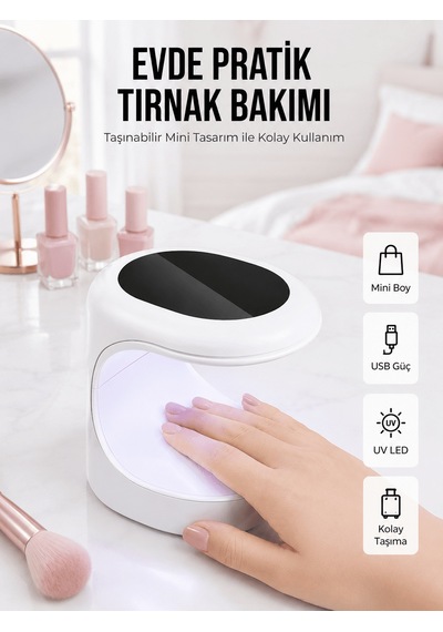 Kalıcı Oje Kurutucu Mini Uv Işınlı Taşınabilir Hızlı Ve Pratik Oj 36381583