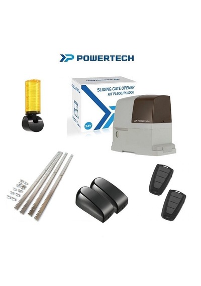 Powertech Pl1000 1000Kg Akülü Otomatik Yana Kayar Kapı Motoru