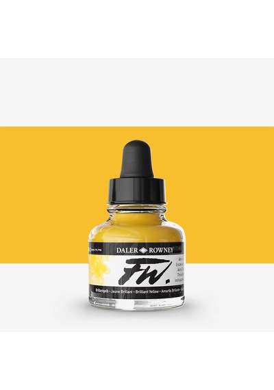 Daler Rowney Fw Ink Akrilik Mürekkep 29.5 Ml Brilliant Yellow 607 Diğer