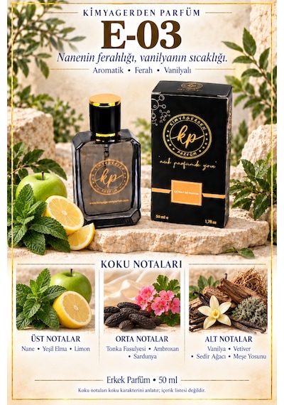 KP E-03 Erkek Parfüm EDP 50 ML