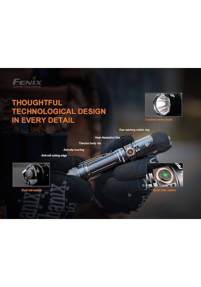 Fenix Pd35 V3.0 El Feneri 1700  Lümen Siyah
