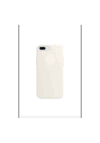 İphone 7 Plus / 8 Plus Uyumlu Lansman Kılıf İç Kısmı Kadife Silikon Telefon Kılıfı Beyaz