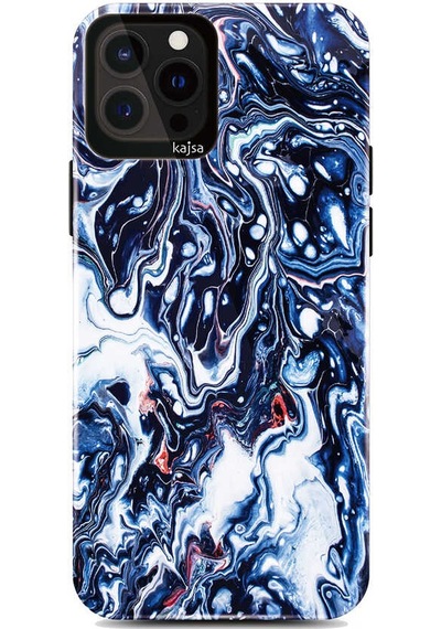 Kajsa Apple Uyumlu iPhone 13 Pro Kılıf Ebru Desenli Kajsa Lava Kapak ZORE-219809