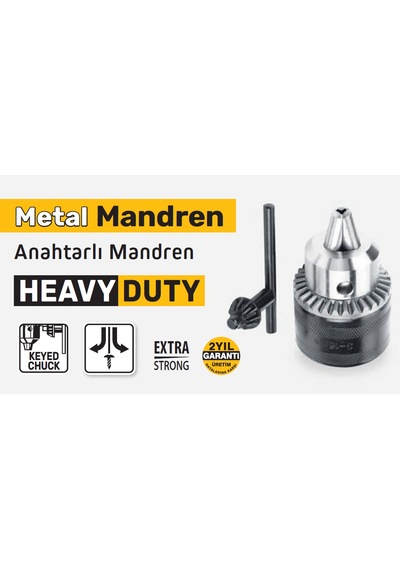 Sgs5605 Anahtarlı Metal Mandren 13mm 1/2 20unf