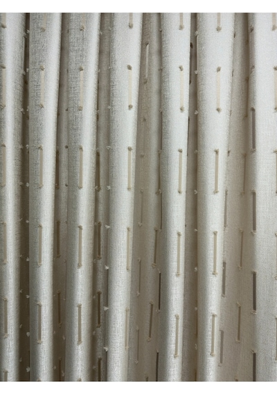 Hafif Saçaklı Fon Perde Bej Fon 1/2,5 Orta Pile Bej