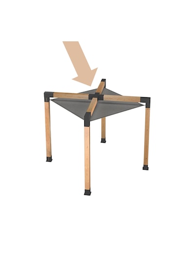 Pergola-kamelya 4 Kollu Orta Çapraz Braketi