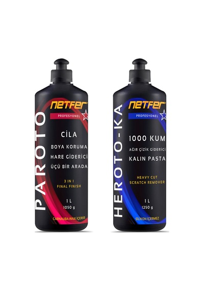 Netfer 2'li Kalın Pasta Cila Set - 2x1 L