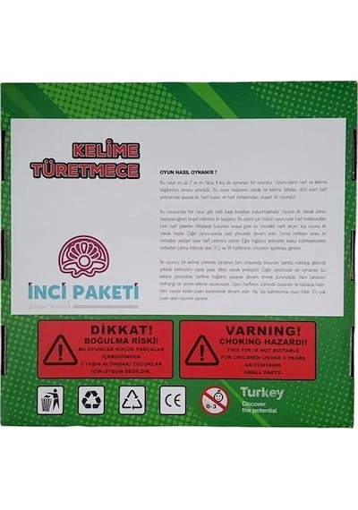 Saki Toys İnci Paketi Kelime Türetmece