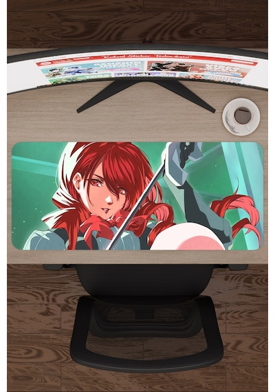 Persona 3 Kaymaz Dikişli Kauçuk Oyuncu Mousepad V5 - 70x30 Xl Gaming Mouse Pad Fare Altlığı