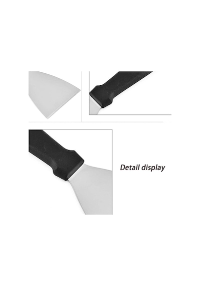 3b Trend Ergonomik Kaymaz Sap Geniş Ağızlı Mutfak Spatulası 8 Cm Siyah